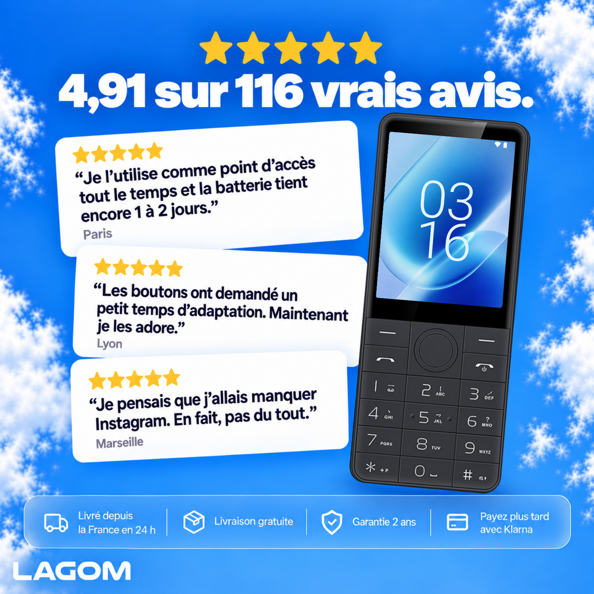 Téléphone Lagom