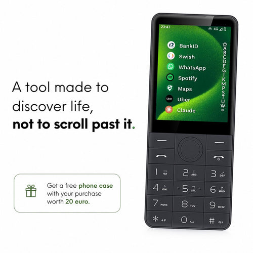 Deep work focused minimalist phone designed to reduce distractions, support digital minimalism, and enable intentional use with essential apps like messaging, banking, maps, and productivity tools
