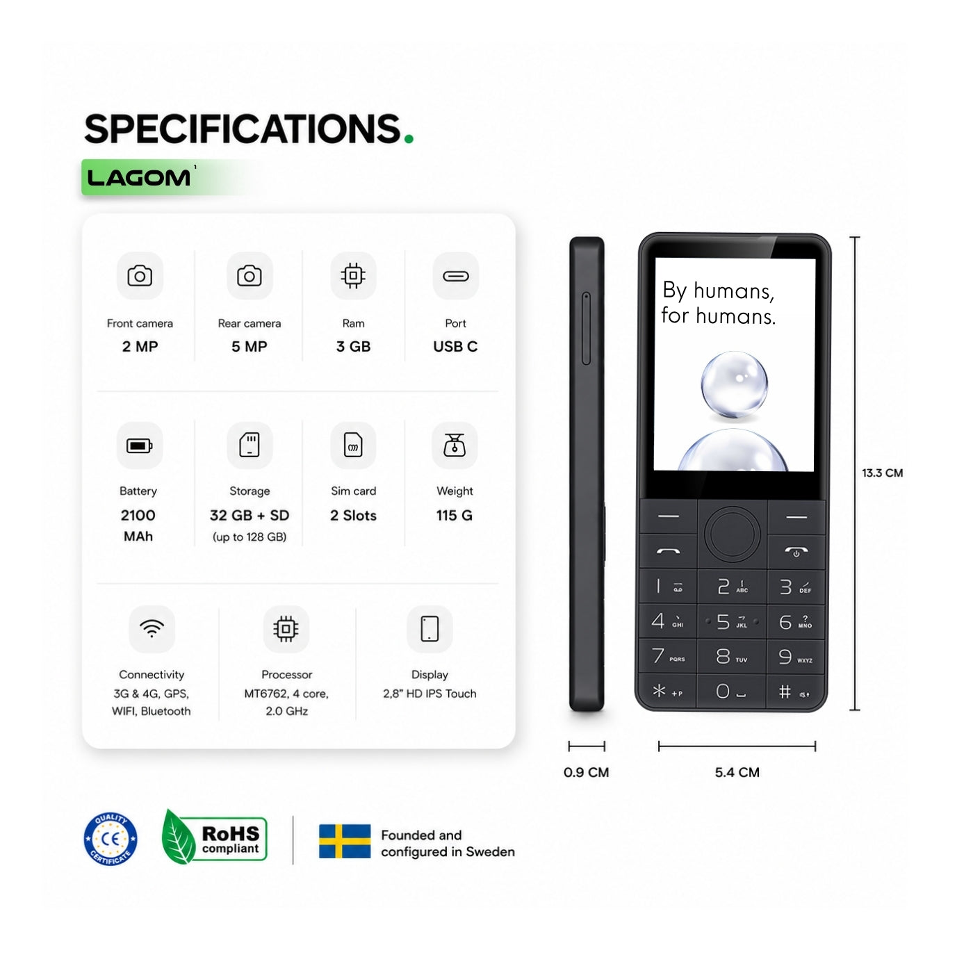 “Minimalist phone without social media, blocking addictive apps and digital distractions, while still supporting essential apps like banking.”