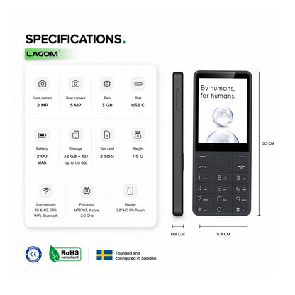 “Minimalist phone without social media, blocking addictive apps and digital distractions, while still supporting essential apps like banking.”